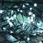 Biztonságos fizetés LED-es fényfüzér, 100LED, 8pr., hidegfehér, kültéri LED 108C/WH