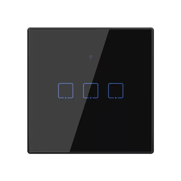 WI-FI SMART TOUCH EU 3 GANG 1 WAY SWITCH BLACK Utolsó esély