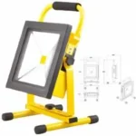 Legjobb ár LED Reflektor akkumulátoros hordozható SLIM 30W 1800lm 12VDC IP65 4000K