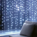 Akciós ár HOME KIN126DWH DOT LED-es fényfüggöny, 0,9 m, 126 db hidegfehér DOT LED, állófényű, hálózati tápellátás, beltéri kivitel KIN126DWH