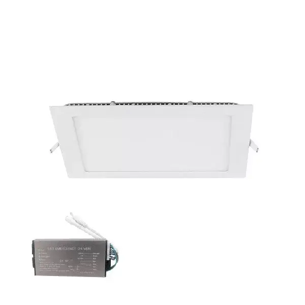 LED PANEL SZÖGLETES 12W 2700K SÜLLYESZTETT SZERELÉSŰ +SÜRGŐSSÉGI KÉSZLETTEL Expressz szállítás