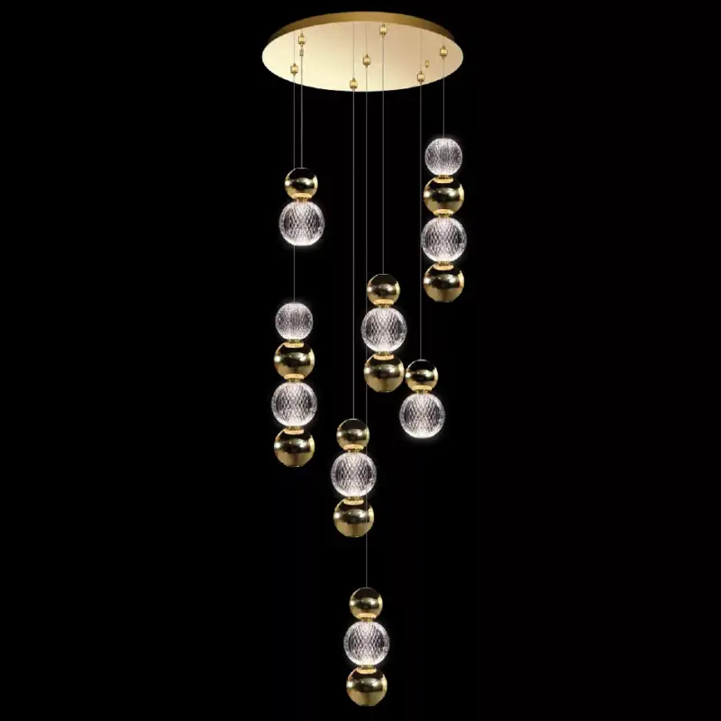 DIAMOND LED PENDANT 28W 3000K, GOLD Biztonságos fizetés
