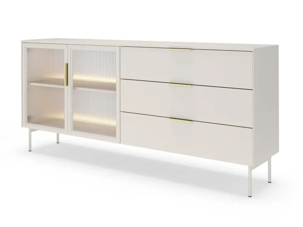 Bestseller LIMU 181 2D3S komód - kasmír / arany