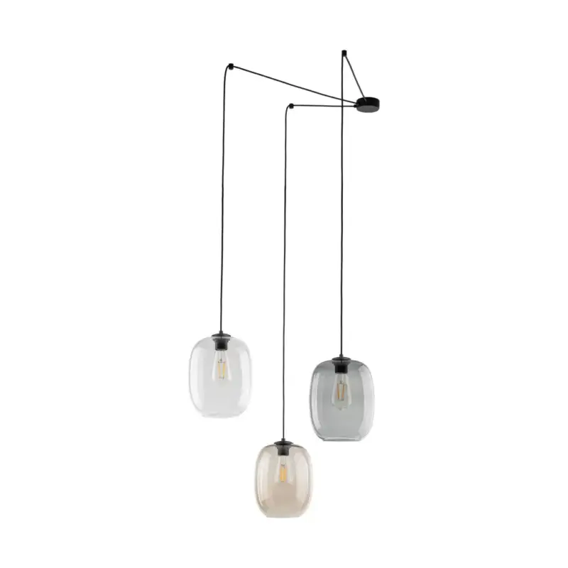 TK LIGHTING PENDANT ELIO 5972 3XE27 BLACK Különleges ajánlat