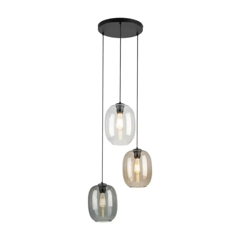 TK LIGHTING PENDANT ELIO 5973 3XE27 BLACK Expressz kézbesítés
