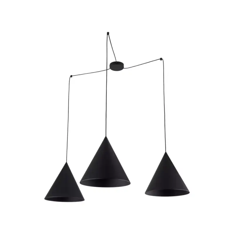 Olcsó TK LIGHTING PENDANT CONO 6629 3XE27 BLACK