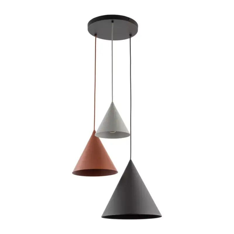 Alacsony ár TK LIGHTING PENDANT CONO 6633 3XE27 MULTICOLORED