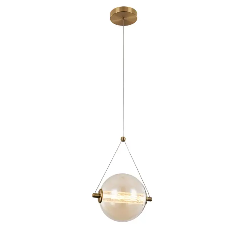 SPLENDOR LED PENDANT 6W 3000K, BRASS+COGNAC GLASS Nézd meg most