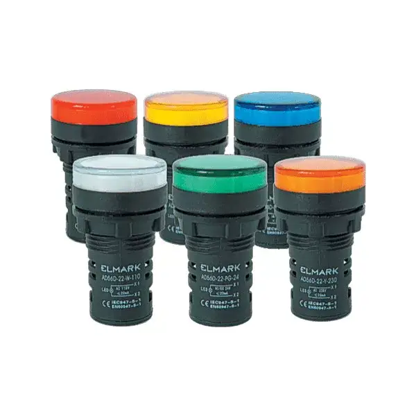 Kiárusítás LED JELZŐLÁMPA AD56D-22-R-230 PIROS 22mm 230 AC