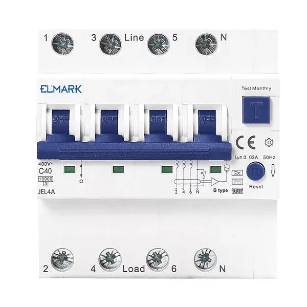 ELECTRONIC RCBO JEL4A 6kA 4P 32A/30mA Alacsony ár