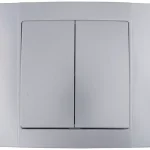 Biztonságos fizetés SR-2504 2 BUTTONS 1 WAY SWITCH SILVER GREY