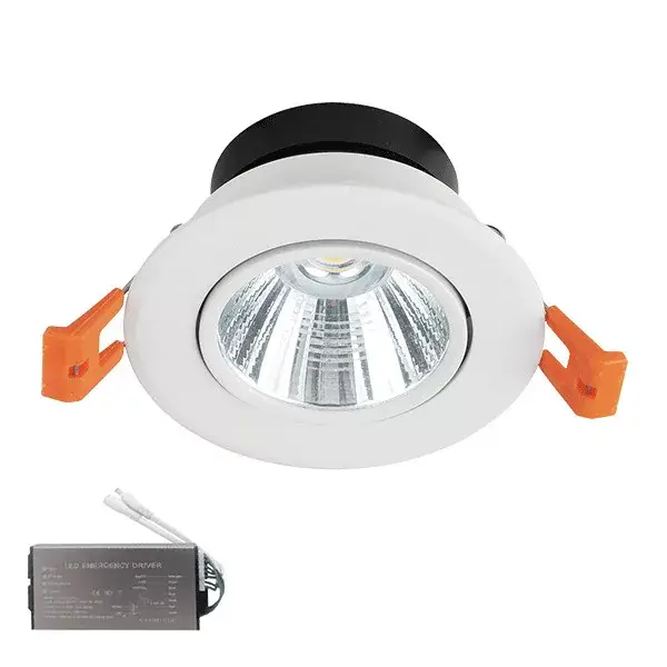LED SPOT LIGHT 24W 230V 4000K WHITE IP44+EMERGENCY KIT Újdonság
