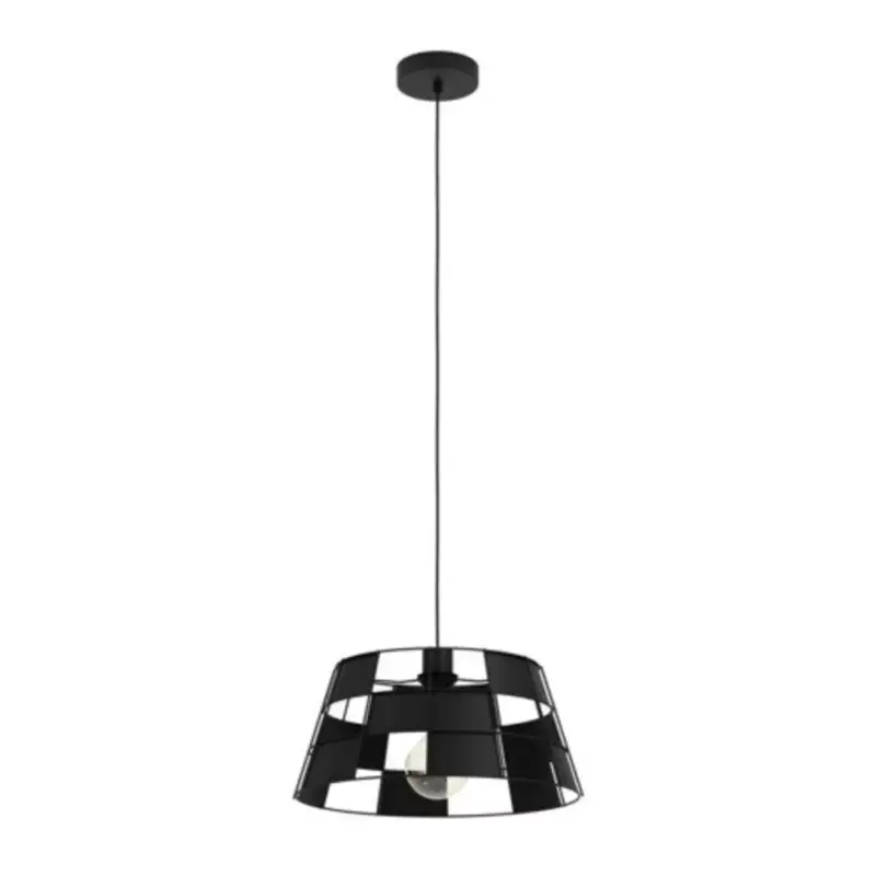 Akciós ár LED lámpa , függeszték , mennyezeti , 110cm , E27 foglalattal , 1 x 40W , fekete , EGLO , PONTEFRACT, 43892