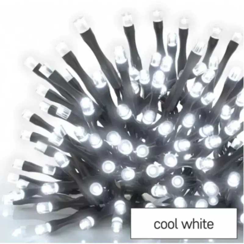 Utolsó esély Led fényfüzér , sorolható , beltéri/ kültéri , 100 led , 10 m , hideg fehér , időzíthető , IP44 , standard