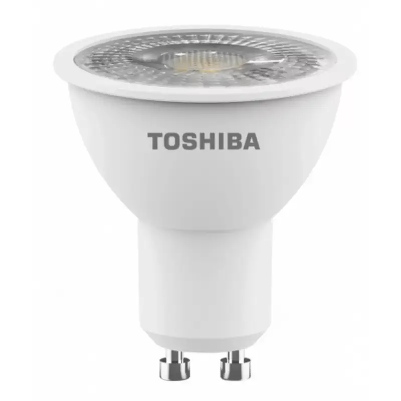 LED lámpa , égő , szpot ,GU10 foglalat , 5.5 Watt , 38° , hideg fehér , TOSHIBA , 5 év garancia Legjobb ár