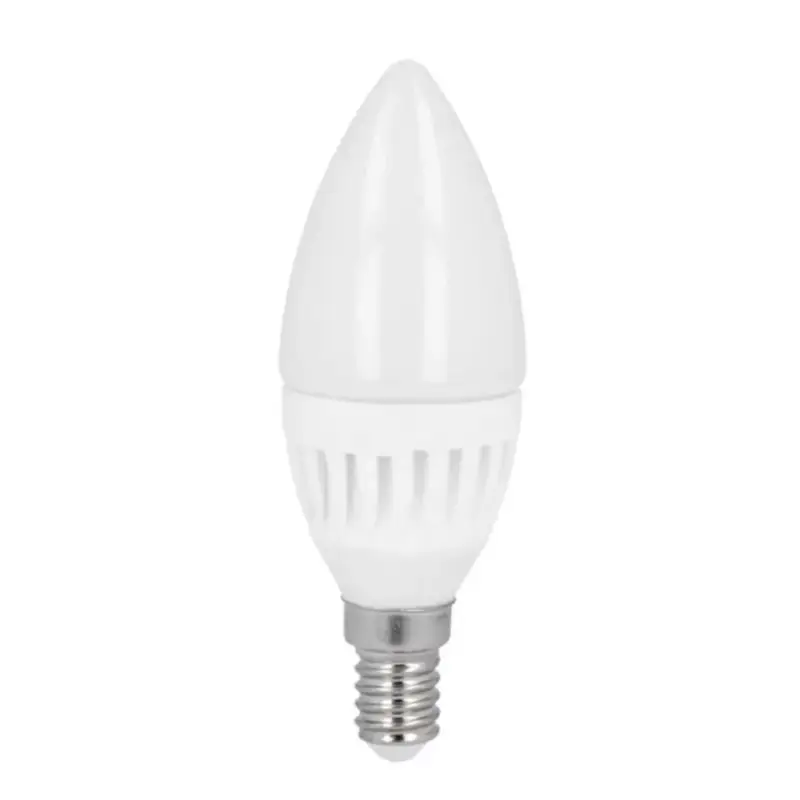 Vásárlói kedvenc LED lámpa , égő , gyertya , E14 foglalat , 9 Watt , 220° , meleg fehér