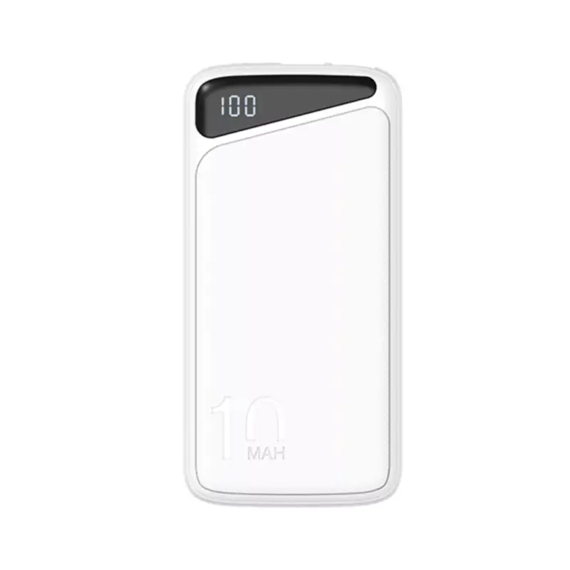 10000mah 3,7v fehér külső akkumulátor, mikro/c típusú, maximális teljesítmény: 22,5w, Optonica, 7693 Ne maradj le