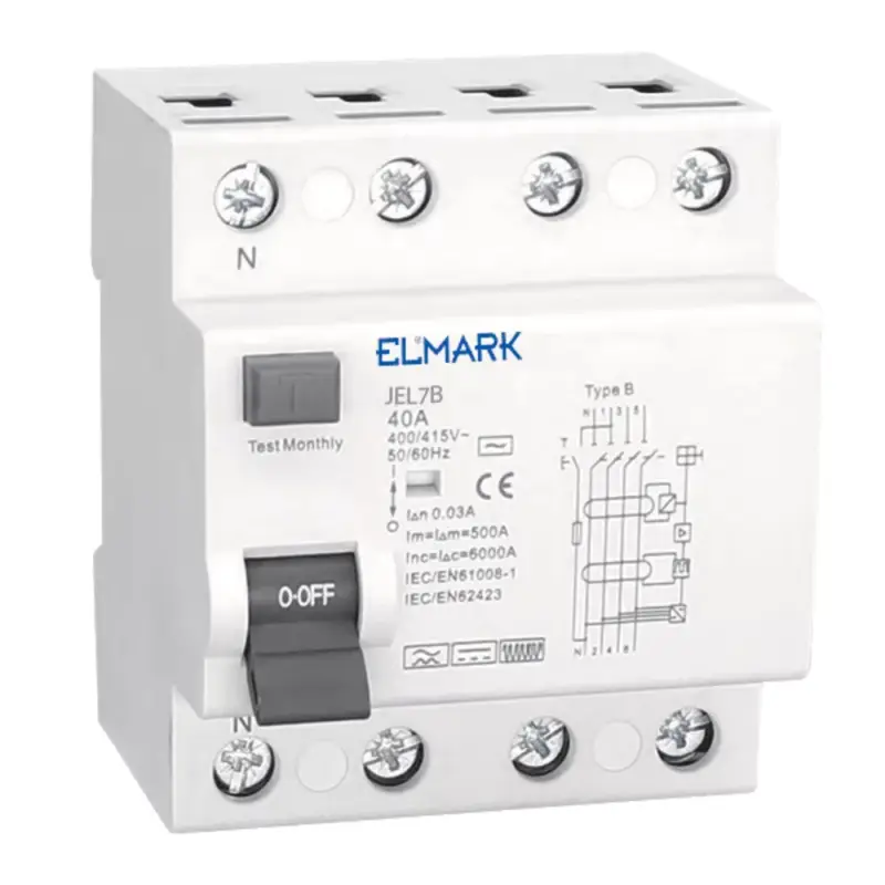 ELECTROMAG. RCCB JEL1B 10kA 4P TYPE B 25A/30mA Vedd meg online