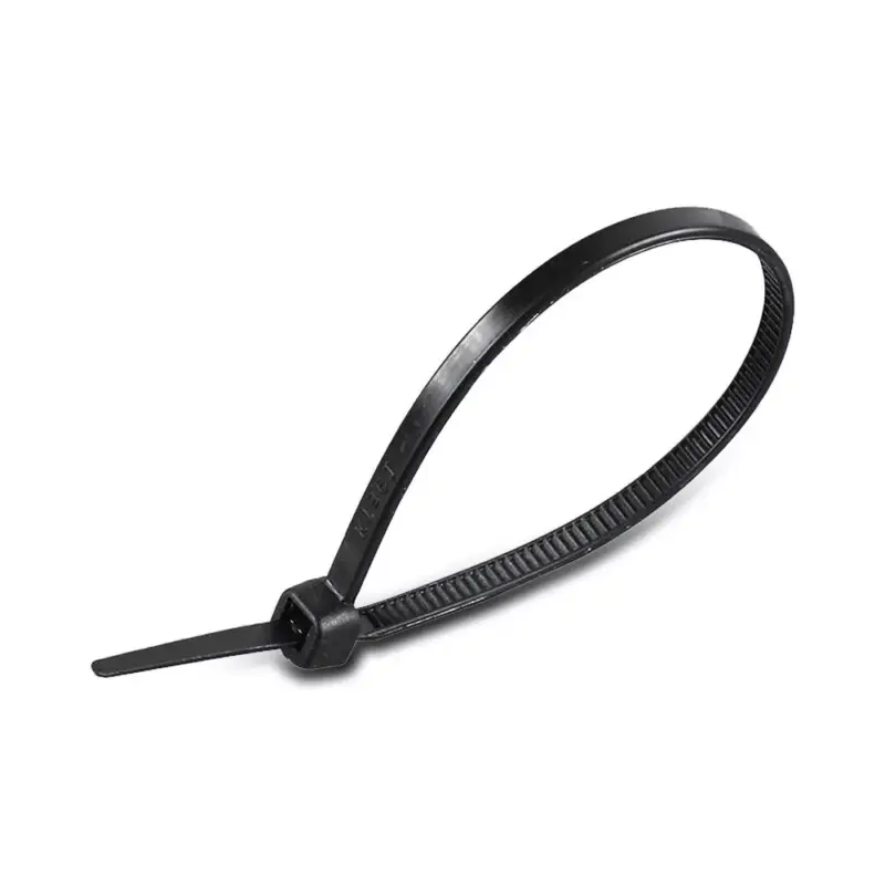 Outlet Műanyag kábelkötegelő, fekete, 100 db/csomag, 2,5x200mm, V-TAC, 11164