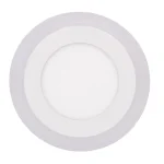 Olcsóbb Fehér süllyeszthető LED-panel, gömbölyű, 145mm, 6W+3W, háttérvilágítással