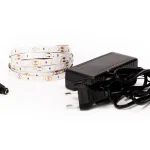 5m LED-szalag, 12W/m, 12V, védelem nélkül IP20 + tápegység 72W Olcsó