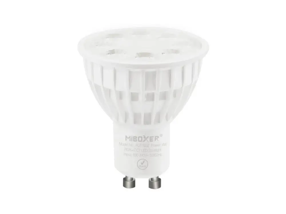 Biztonságos fizetés Mi-Light MiBoxer ZIGBEE LED-égő RGB+CCT 4W GU10