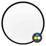 Biztonságos fizetés Fekete felületre szerelhető LED lámpa Modio kerek 500mm 40W CCT