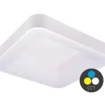 Kiárusítás Fehér mennyezeti LED-lámpa, négyzet, 500x500mm, 48W, CCT