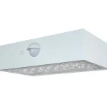 Fehér LED-es napelemes fali lámpa mozgásérzékelővel 3W IP65 Vedd meg most
