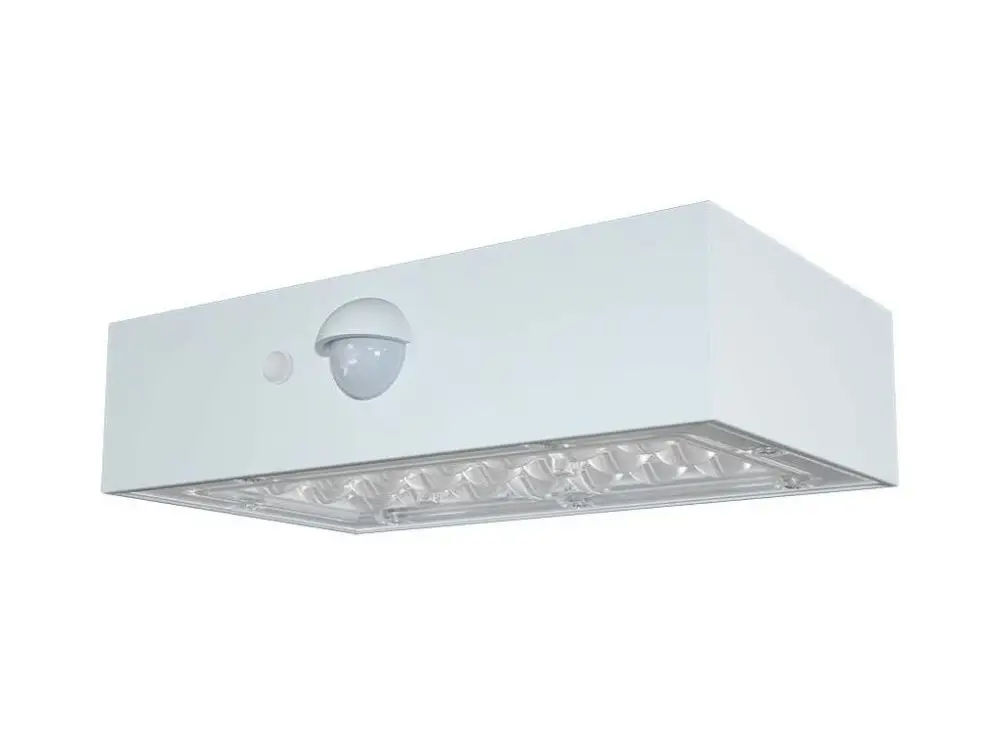 Fehér LED-es napelemes fali lámpa mozgásérzékelővel 3W IP65 Vedd meg most