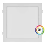 Kedvezmény Fehér beépített négyzet alakú LED panel 300x300mm 36W 24V RGB+CCT
