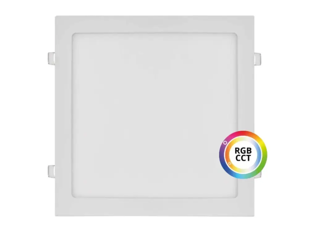 Kedvezmény Fehér beépített négyzet alakú LED panel 300x300mm 36W 24V RGB+CCT