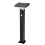 Fekete kerti napelemes LED lámpa mozgásérzékelővel Geleen 4W IP44 50cm Akció