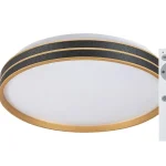 Fekete-arany LED mennyezeti lámpa Gandor 390mm 24W CCT távirányítóval Vásárlói kedvenc