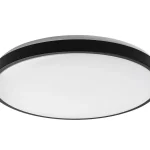 Gyors kiszállítás Fekete LED mennyezeti lámpa Samira kerek 420mm 48W IP44