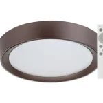 Korlátozott ajánlat Barna LED mennyezeti lámpa Mokka 410mm 24W RGB+CCT távirányítóval