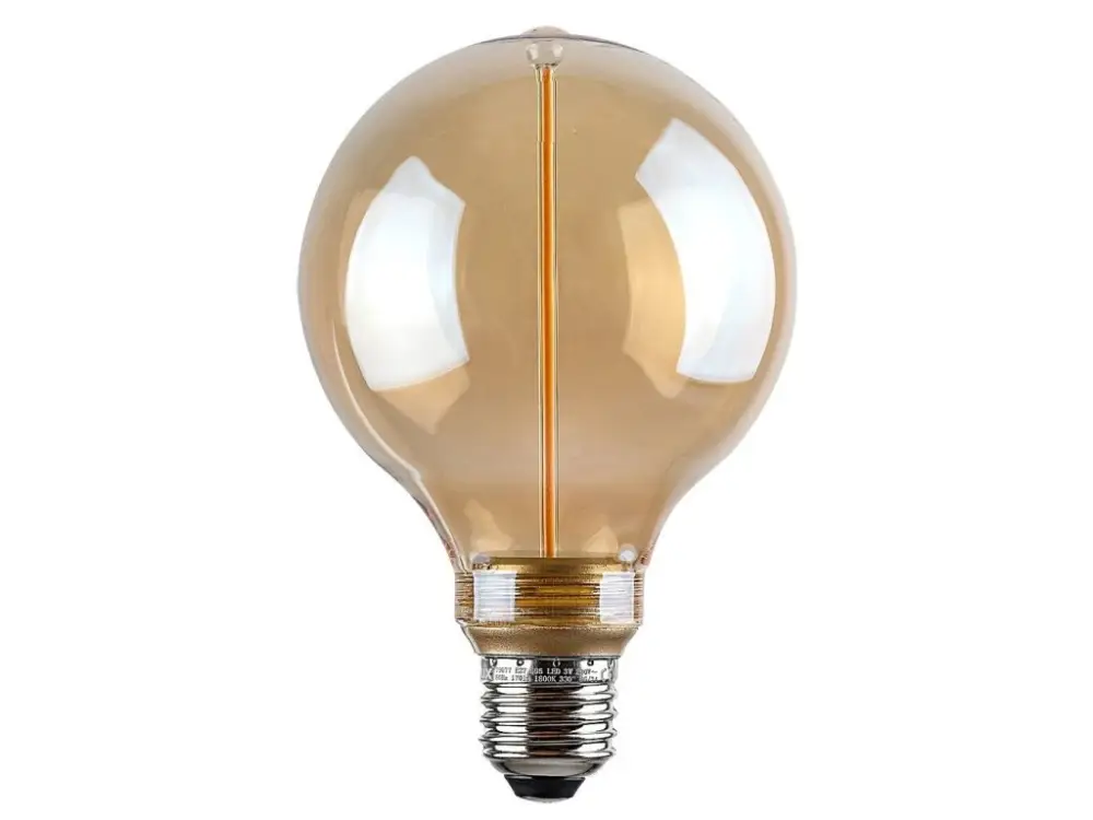 Gyors szállítás LED izzó Filament borostyán G95 3W E27