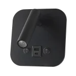 Ajánlat Fekete fali LED lámpa USB/PD töltéssel 8W