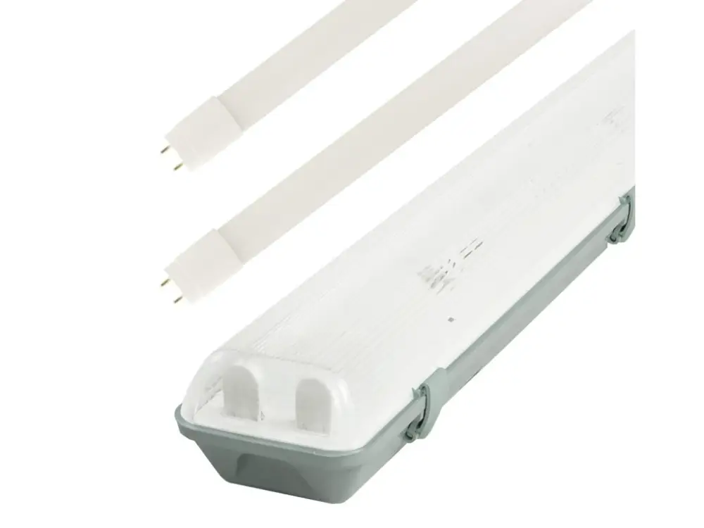 Fénycső lámpatest 150cm IP65 + 2x LED cső 20W 100lm/W Economy+ Vedd meg online