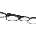 Fekete LED mennyezeti lámpa Aranis 840mm 40W CCT távirányítóval Outlet