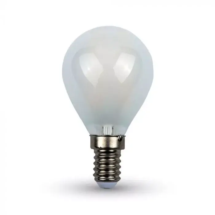 V-TAC Opál LED izzó filament COGE14 P45 4W 6400K kisgömb - 44941 Szezonális akció