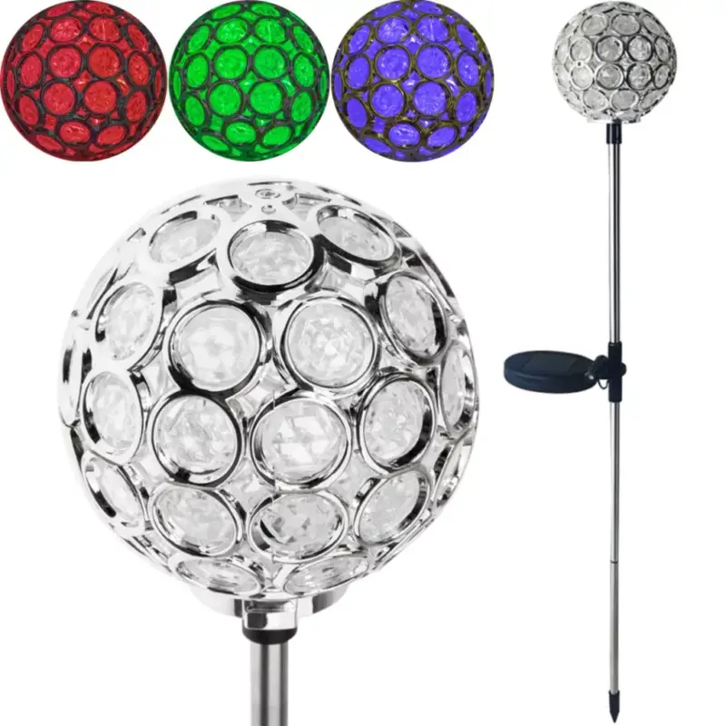 Ajánlat LED-es napkollektoros kerti lámpa GIPS beágyazott RGB 70cm VOLTENO