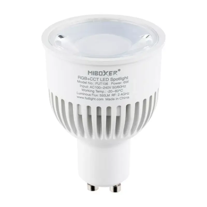 GU10 LED izzó 6W 550lm Mi-Light RGB+CCT Wi-Fi FUT106 Biztonságos fizetés
