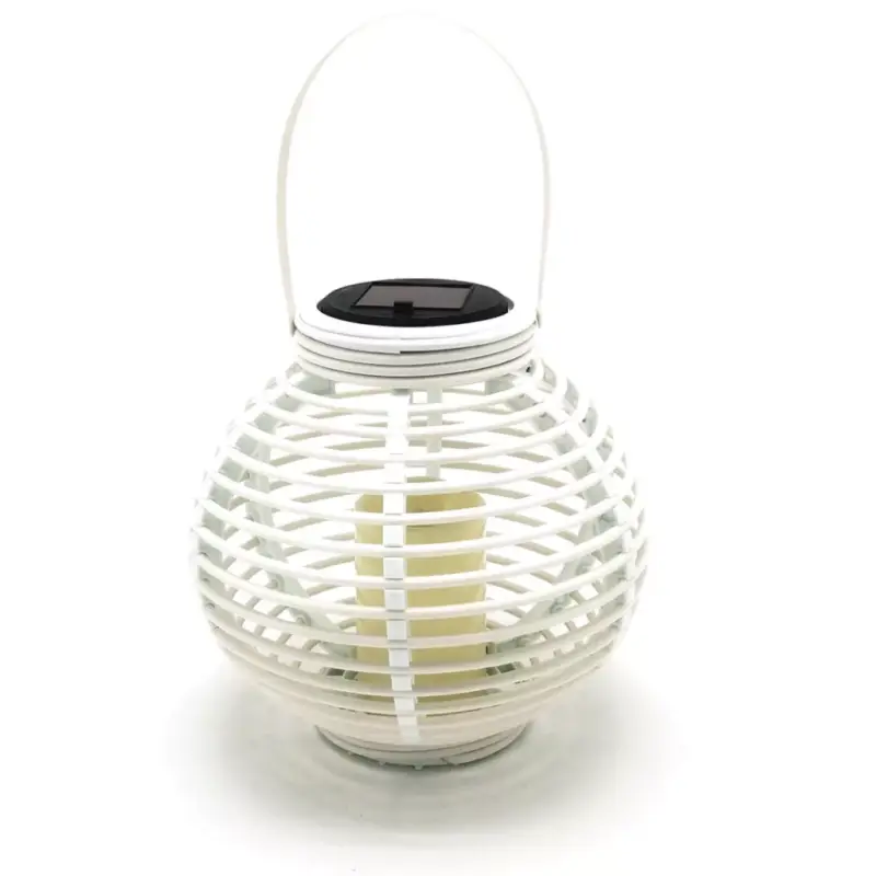 Outlet LED napelemes kerti lámpa, függő LÁMPA, fehér, lánghatású