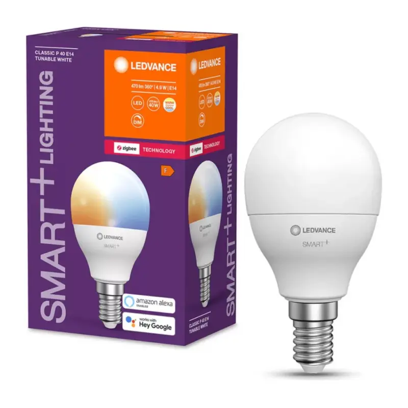 Outlet E14 P45 LED izzó 4.9W 470lm CCT LEDVANCE SMART+ ZigBee szabályozható