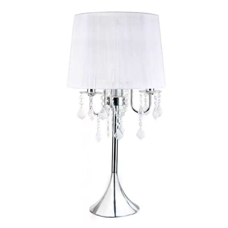 MONA asztali lámpa 3xE14 LED asztali éjszakai lámpa 72cm Glamour Crystals Silver Light Prestige Legkelendőbb