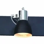 ROWENNA fali lámpa 3xGU10 mozgatható modern fekete és ezüst világos Prestige Gyors kiszállítás