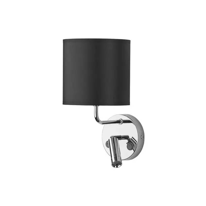 Árcsökkenés RICHI fali lámpa fekete és ezüst Modern E27 4232 TK világítás + LED az olvasáshoz