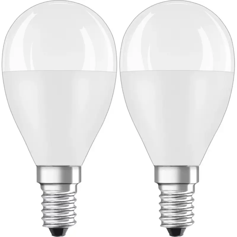 2PAK LED izzó E14 P45 7W = 60W 806lm 6500K Hideg 200° OSRAM ÉRTÉK Árengedmény