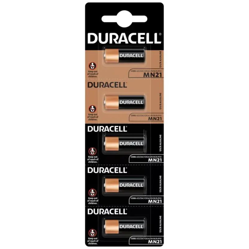 Kiárusítás Speciális akkumulátorok DURACELL MN21 A23 V23GA 12V buborékfólia 5 db
